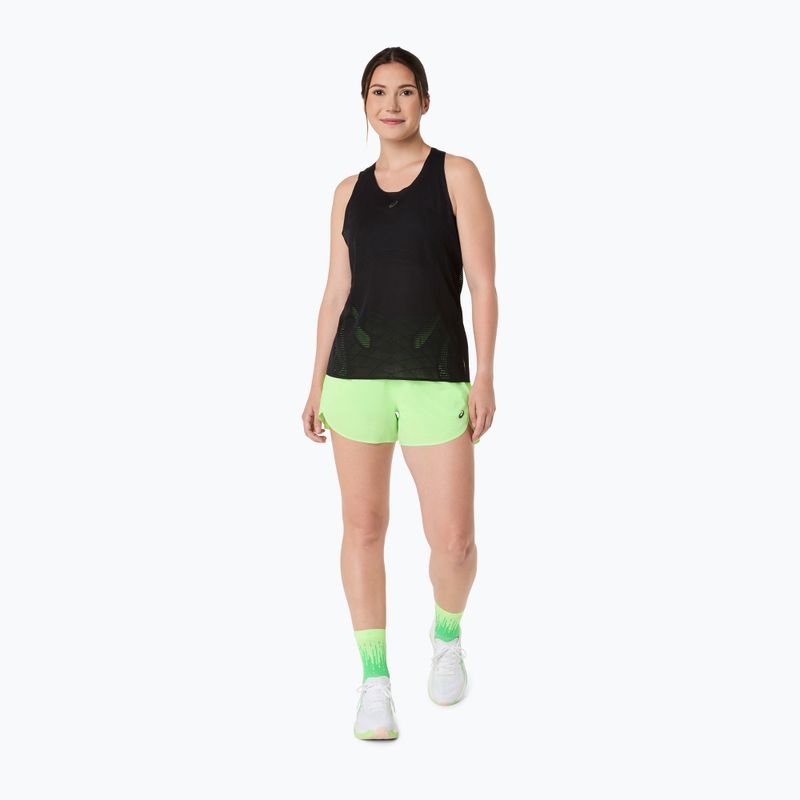 Spodenki do biegania damskie ASICS Metarun Split illuminate green 2