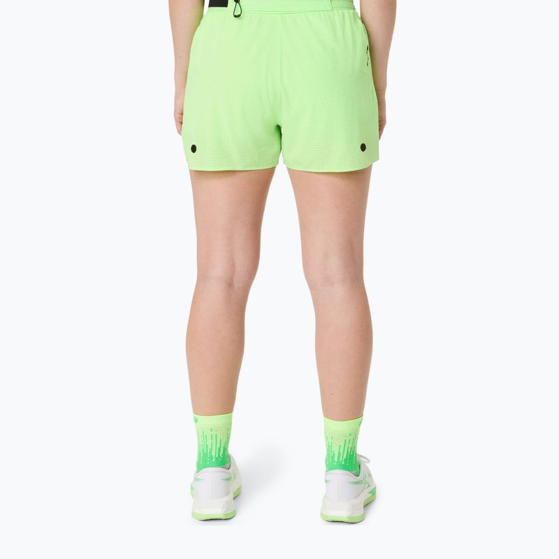 Spodenki do biegania damskie ASICS Metarun Split illuminate green 3