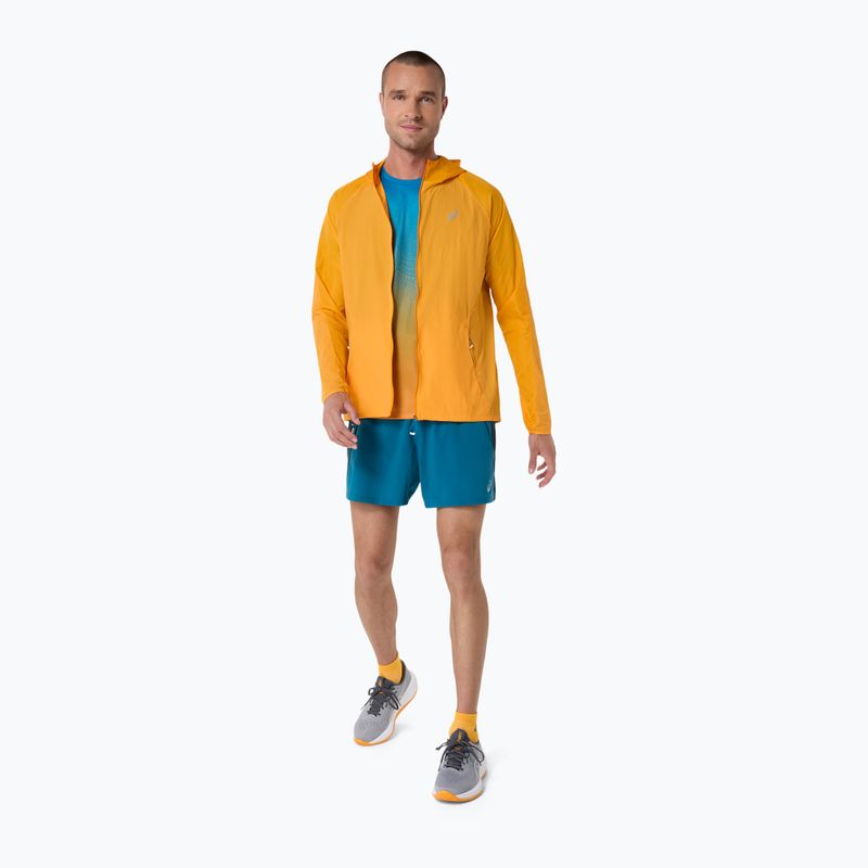 Kurtka do biegania męska ASICS Road Packable yamabuki/aegean blue 2