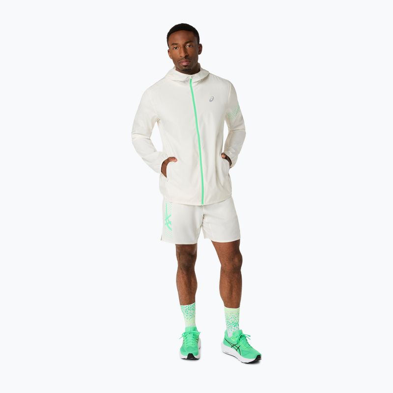 Spodenki do biegania męskie ASICS Icon 7IN cream/vital green 2