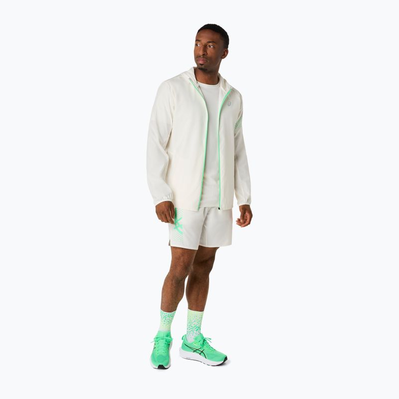 Spodenki do biegania męskie ASICS Icon 7IN cream/vital green 5