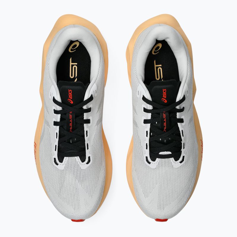 Buty do biegania męskie ASICS Novablast 6 white/orange glow 13
