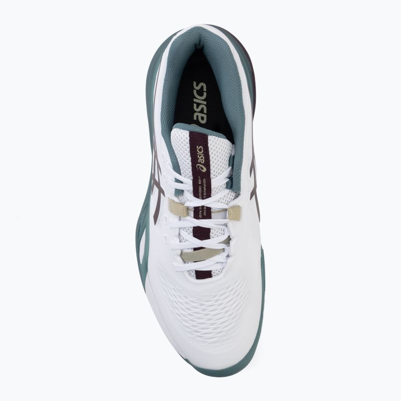 Buty do tenisa męskie ASICS Gel-Resolution X white/dark aubergine 5