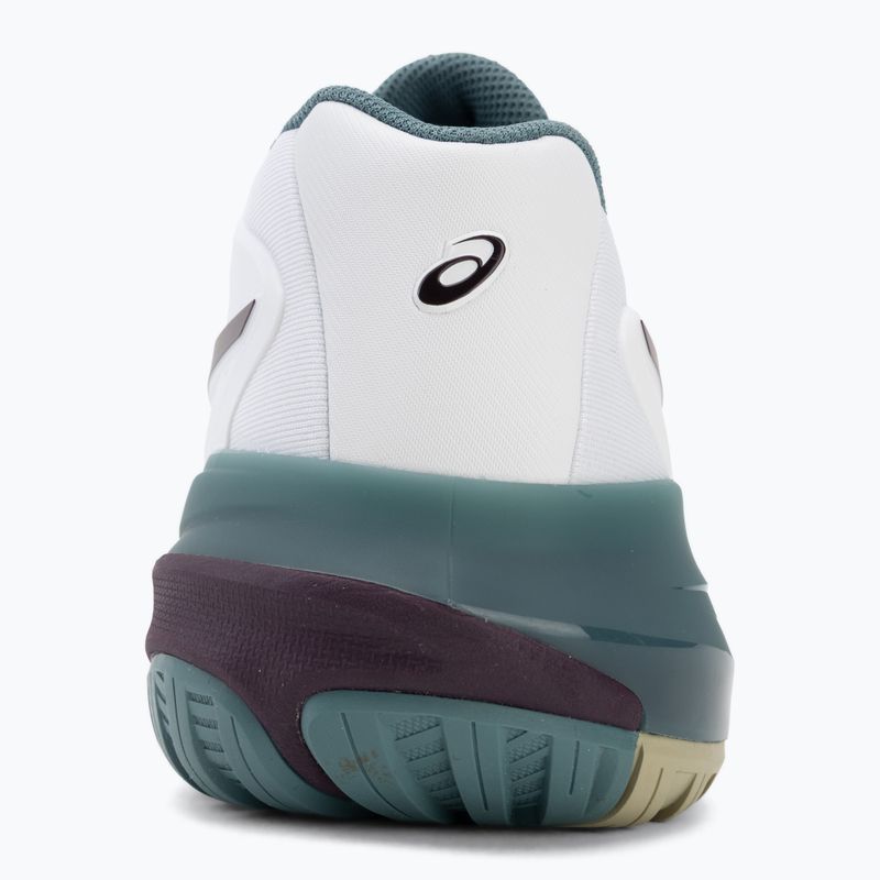 Buty do tenisa męskie ASICS Gel-Resolution X white/dark aubergine 6