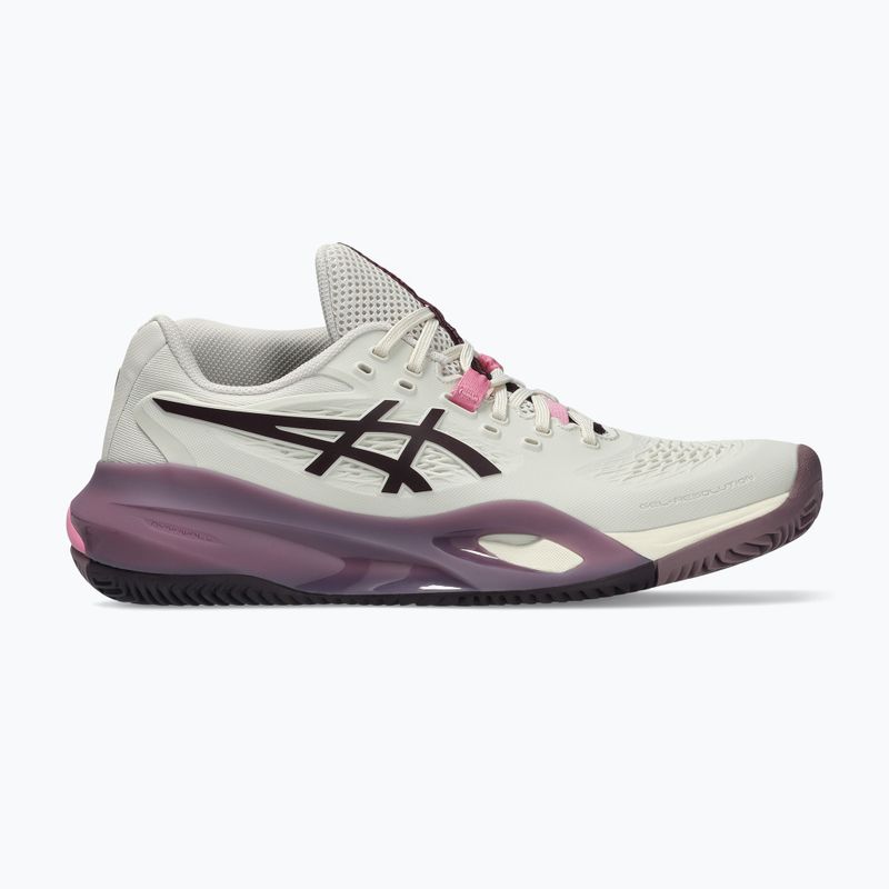 Buty do tenisa damskie ASICS Gel-Resolution X Clay soft oat/dark aubergine 8