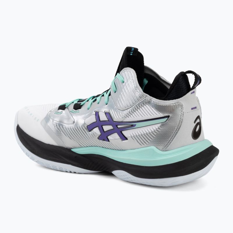 Buty do siatkówki męskie ASICS Metarise 2 white/radiant amethyst 3