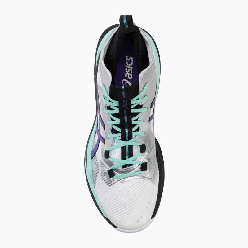 Buty do siatkówki męskie ASICS Metarise 2 white/radiant amethyst 5
