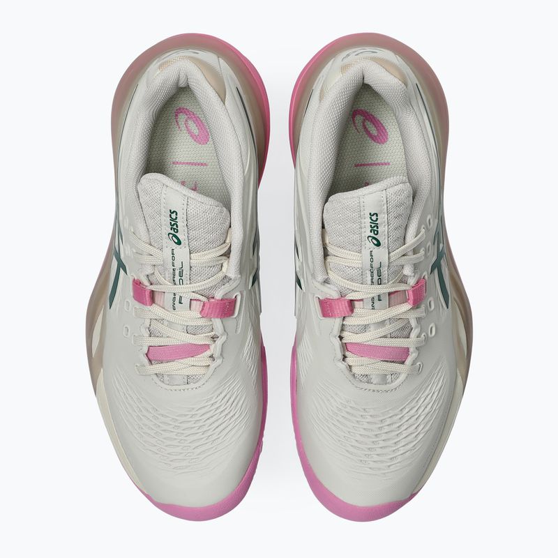 Buty do padla damskie ASICS Gel-Resolution X Padel W soft oat/jewel green 11