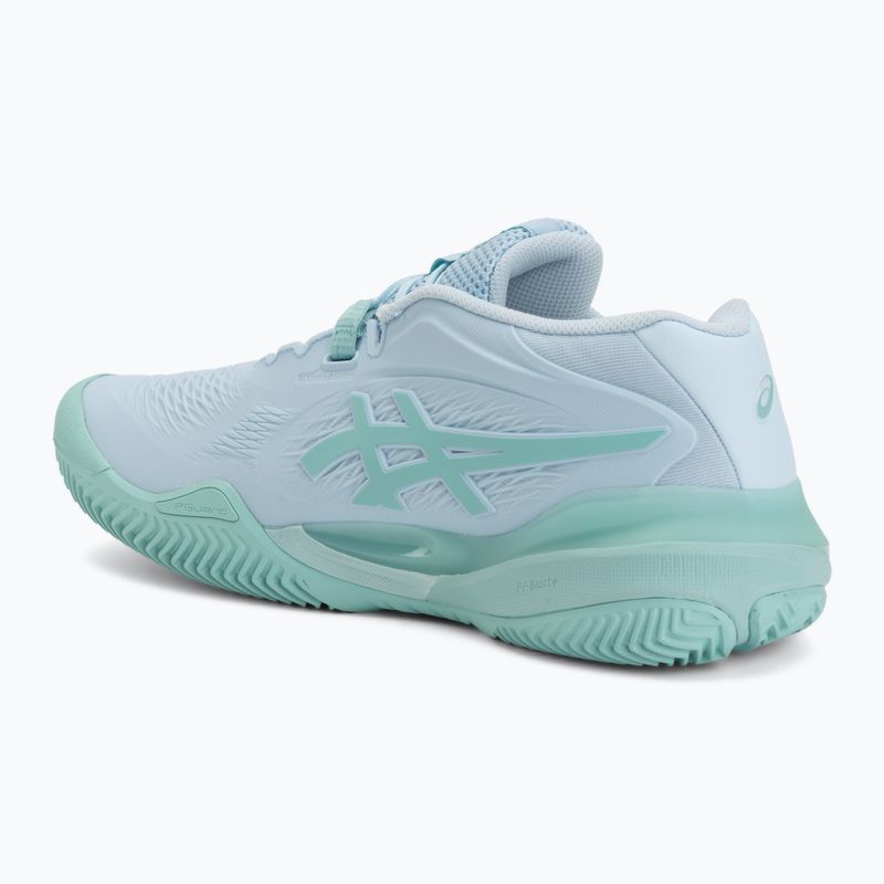 Buty do tenisa damskie ASICS Gel-Resolution X Clay light blue/oasis green 3