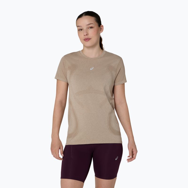 Koszulka do biegania damska Asics Road Seamless Ss Top greige