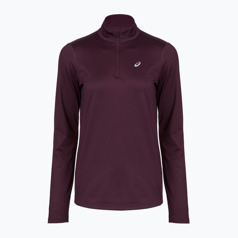 Longsleeve do biegania damski ASICS Core 1/2 Zip Winter Top dark aubergine
