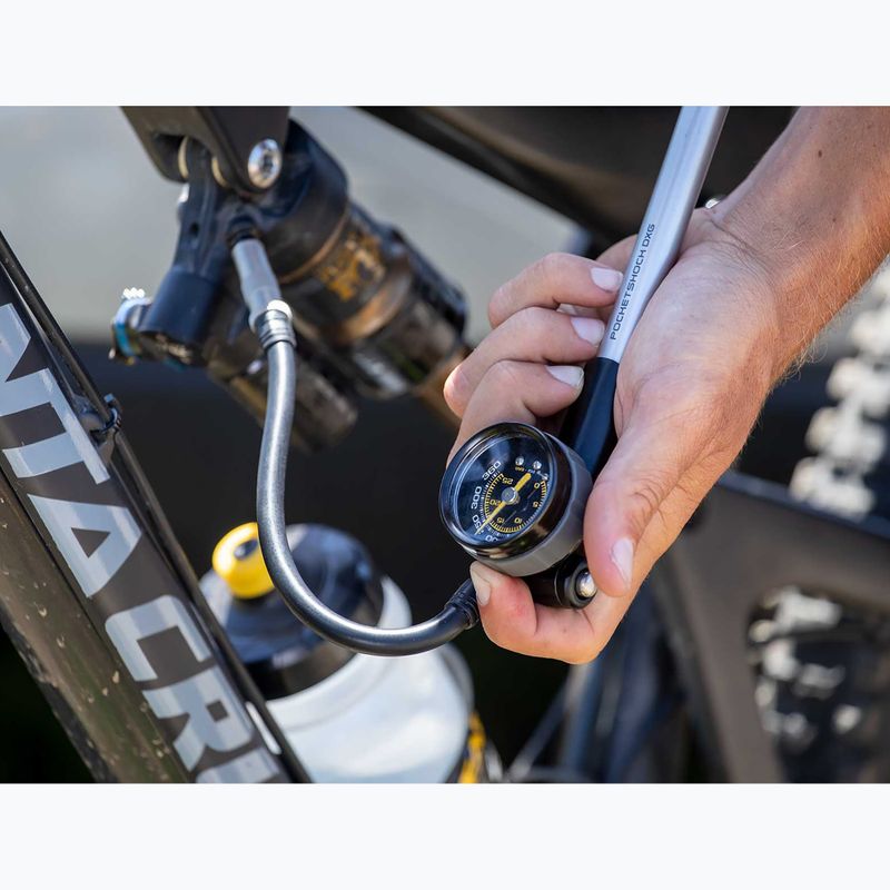 Pompka do amortyzatorów Topeak PocketShock DGX 360psi black/silver 3