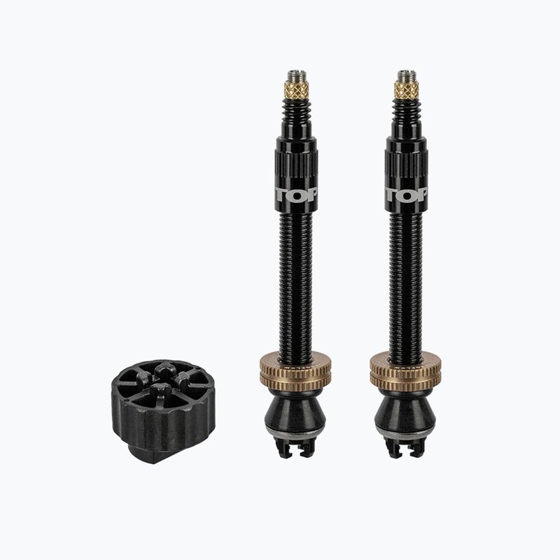 Zestaw wentyli Topeak Turboflow Valve Kit 60 mm black