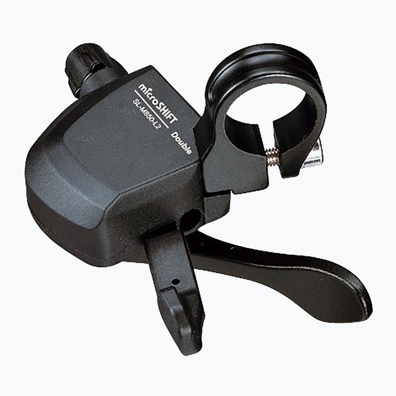 Manetka przerzutki lewa microSHIFT XLE SL-M850-L 2rz Xpress trigger