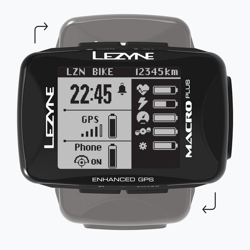 Licznik rowerowy Lezyne Macro Plus GPS 4
