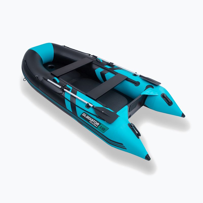 Ponton 4-osobowy Gladiator B330 AD black/turquoise 3