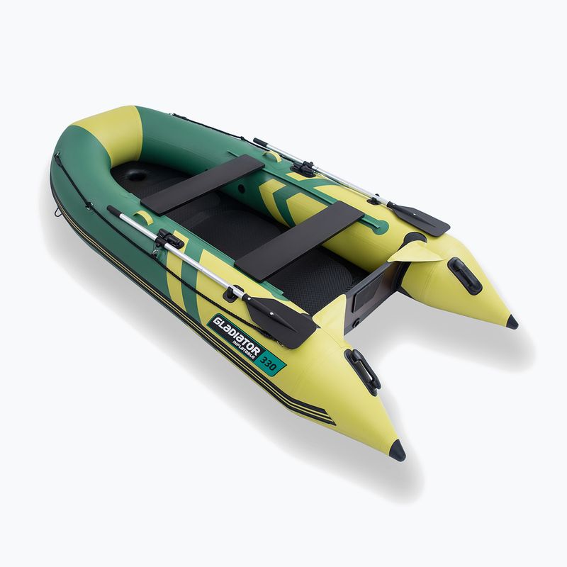 Ponton 4-osobowy Gladiator B330 AL green/yellow 3