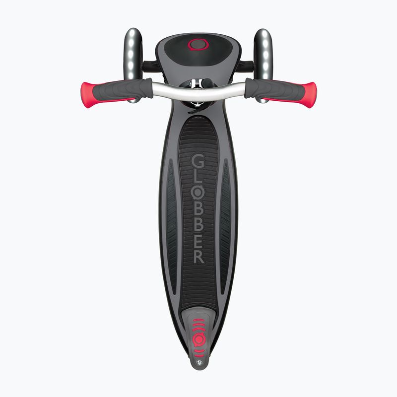 Hulajnoga trójkołowa dziecięca Globber Master Lights black/red 3