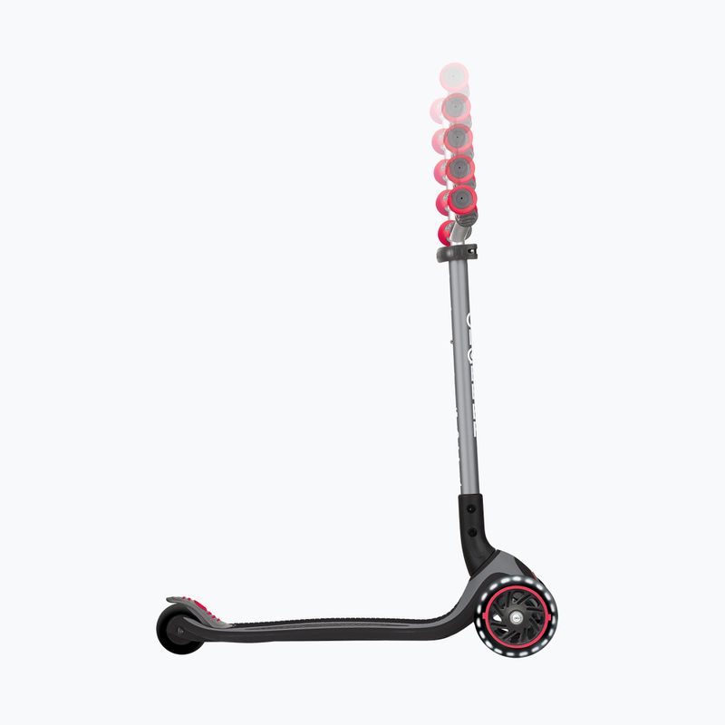Hulajnoga trójkołowa dziecięca Globber Master Lights black/red 7