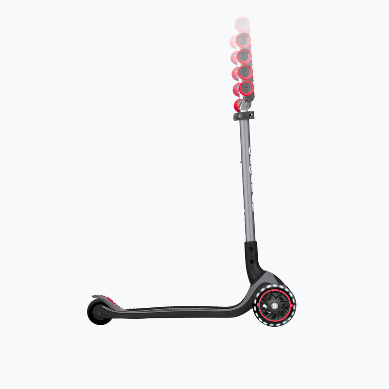 Hulajnoga trójkołowa dziecięca Globber Master Lights black/red 6