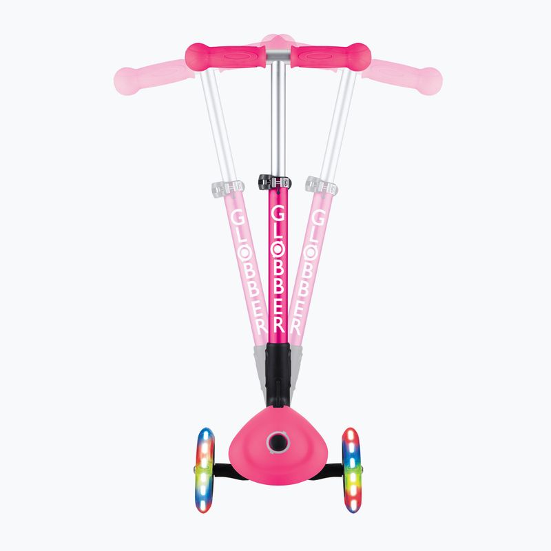 Hulajnoga trójkołowa dziecięca Globber Junior Foldable Lights deep pink 8