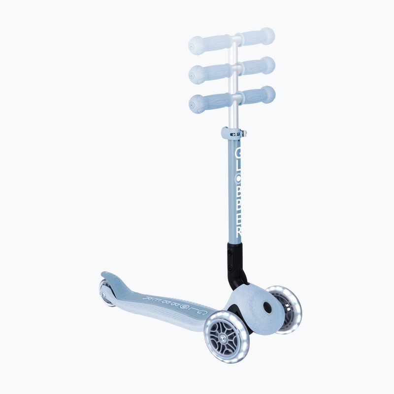Hulajnoga trójkołowa dziecięca Globber Junior Foldable Lights Eco blueberry 6