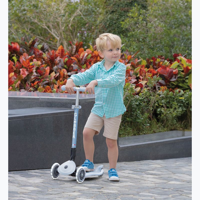 Hulajnoga trójkołowa dziecięca Globber Junior Primo Foldable Lights Eco blueberry 11
