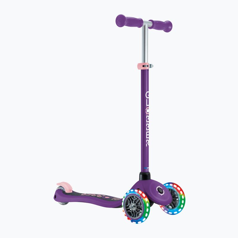 Hulajnoga trójkołowa dziecięca Globber Primo Lights dark purple