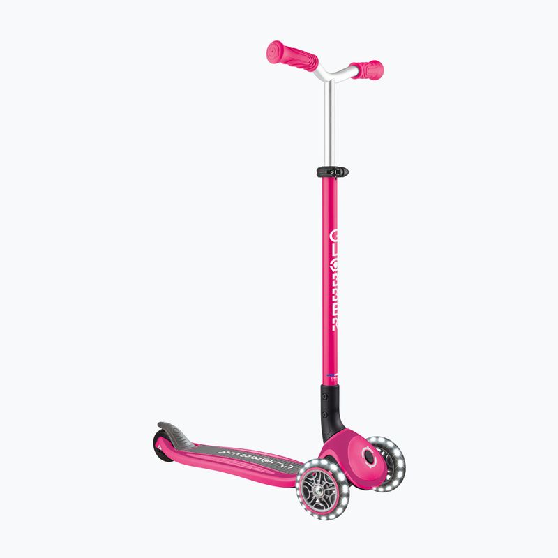 Hulajnoga trójkołowa dziecięca Globber Master Lights fuchsia