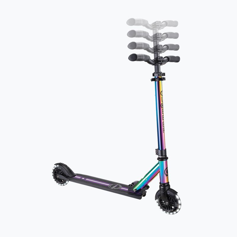 Hulajnoga miejska dziecięca Globber Flow Element Lights neo chrome 7