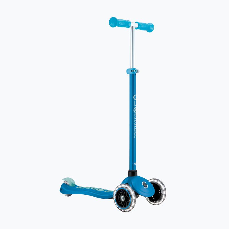 Hulajnoga trójkołowa dziecięca Globber Primo Plus Glow Lights petrol blue