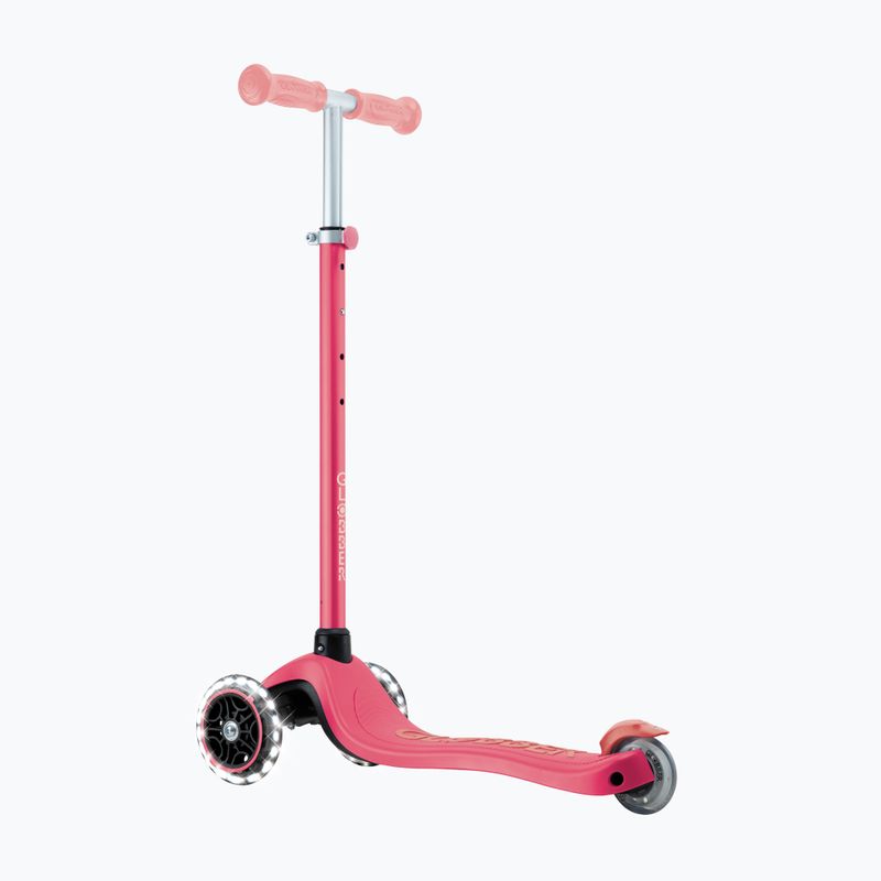 Hulajnoga trójkołowa dziecięca Globber Primo Plus Glow Lights coral pink 4