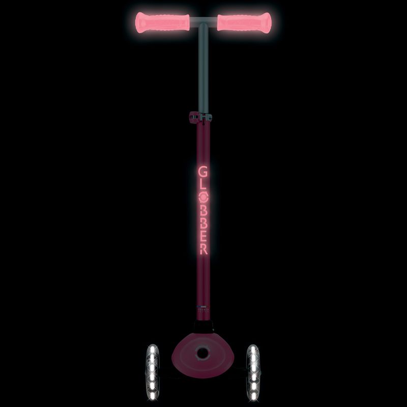 Hulajnoga trójkołowa dziecięca Globber Primo Plus Glow Lights coral pink 10