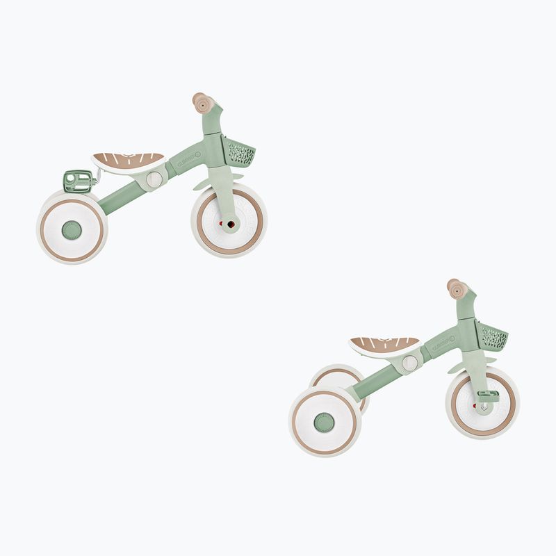 Rowerek biegowy trójkołowy Globber Learning Trike 2w1 Plus Ecologic pistachio