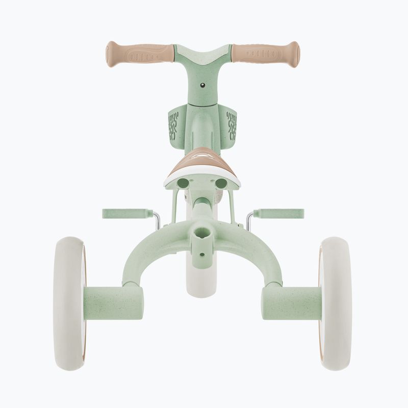 Rowerek biegowy trójkołowy z prowadnikiem Globber Learning Trike 2w1 Plus Ecologic pistachio 9