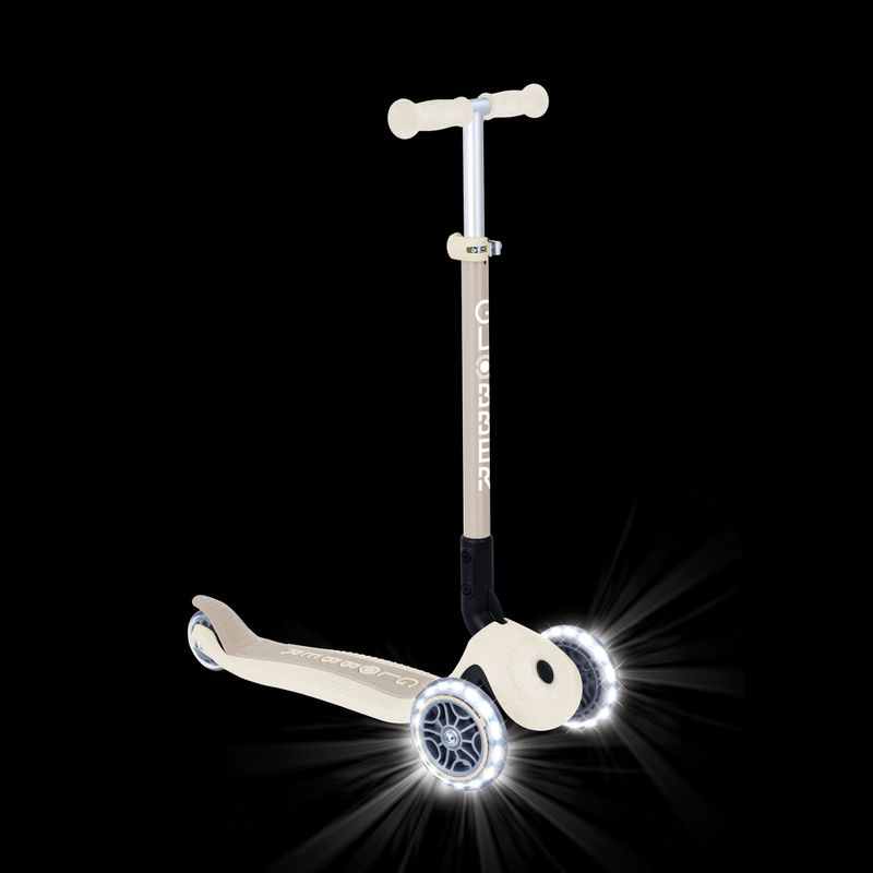 Hulajnoga trójkołowa dziecięca Globber Junior Primo Foldable Lights Eco coconut 11