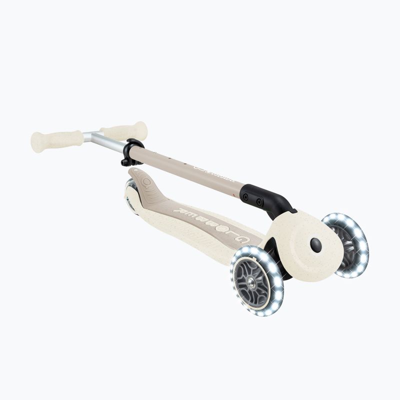 Hulajnoga trójkołowa dziecięca Globber Go.Up Active Ecologic Lights coconut 13