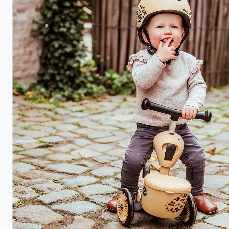 Kask dziecięcy Scoot & Ride XXS-S leopard 7