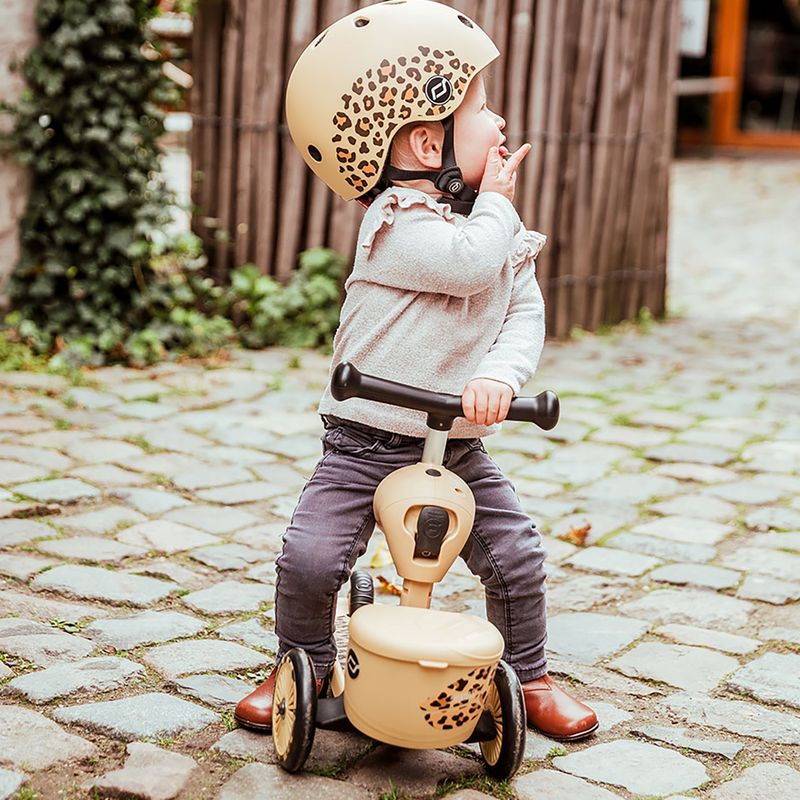Kask dziecięcy Scoot & Ride XXS-S leopard 8