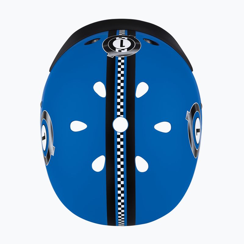 Kask dziecięcy Globber Elite Lights navy blue racing 6