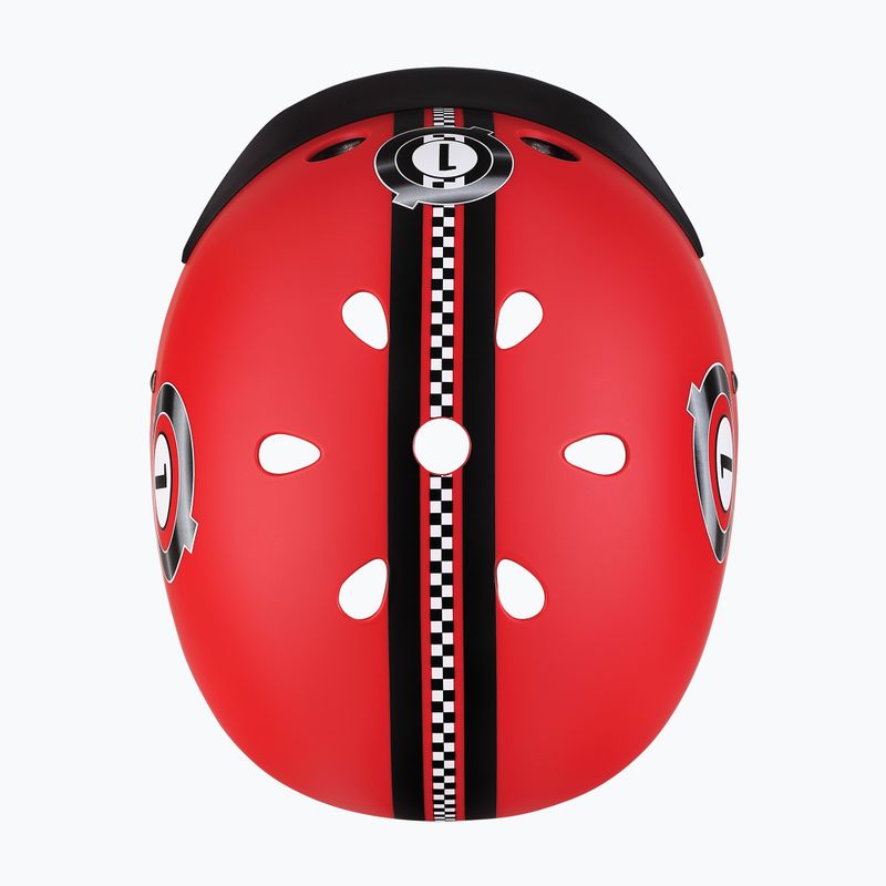 Kask dziecięcy Globber Elite Lights new red racing 6