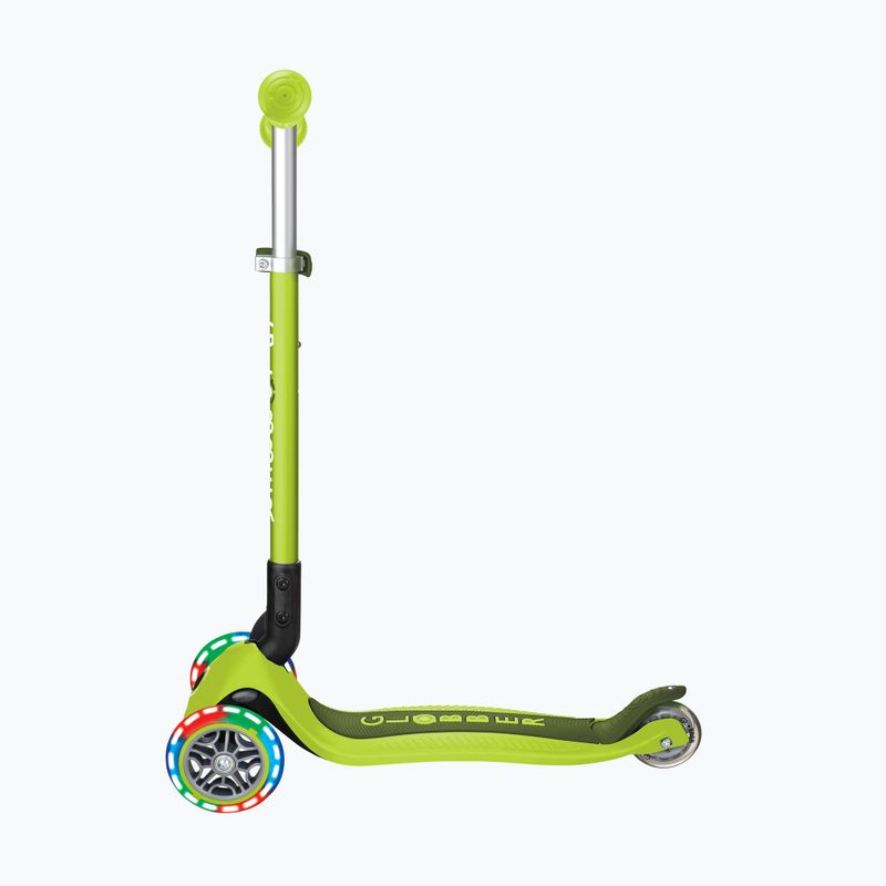 Hulajnoga trójkołowa dziecięca Globber Primo Foldable Lights lime green 2