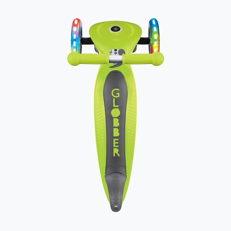 Hulajnoga trójkołowa dziecięca Globber Primo Foldable Lights lime green 5
