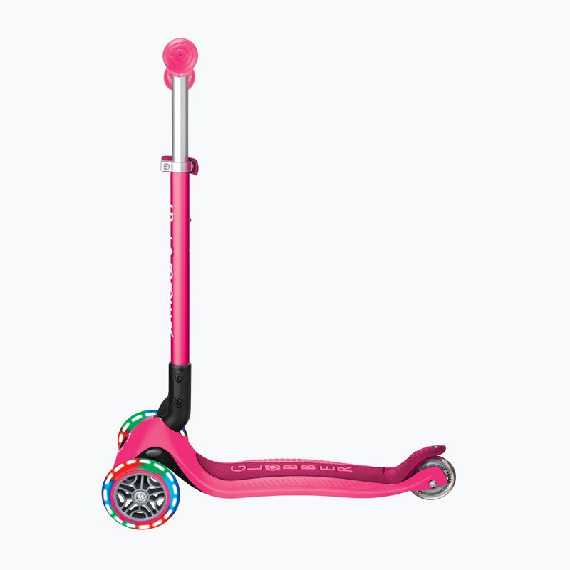 Hulajnoga trójkołowa dziecięca Globber Primo Foldable Lights fuchsia 2