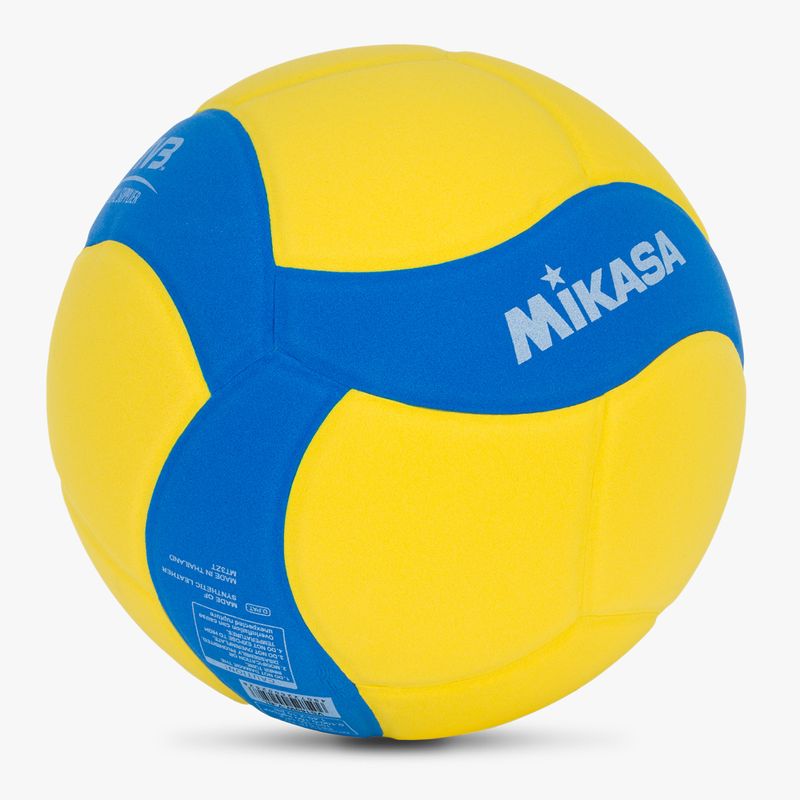 Piłka do siatkówki Mikasa VS160W yellow/blue rozmiar 4 2
