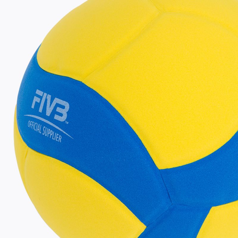 Piłka do siatkówki Mikasa VS160W yellow/blue rozmiar 4 3