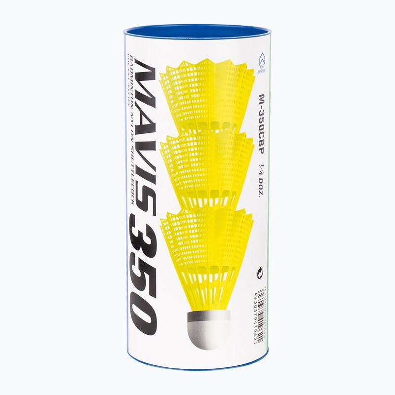 Lotki do badmintona YONEX Mavis 350 Y 3 szt. yellow 7