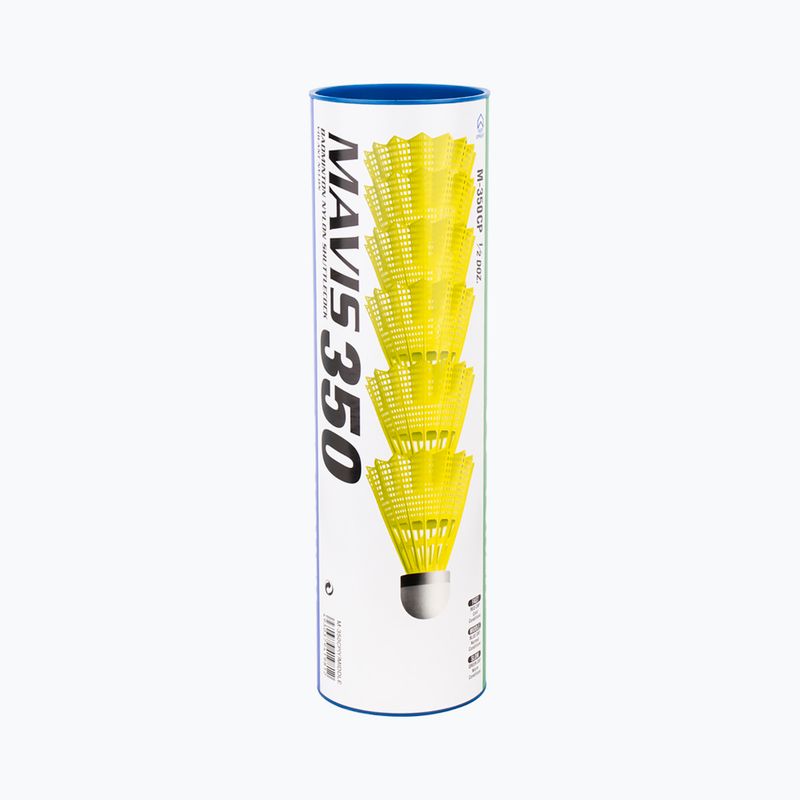 Lotki do badmintona YONEX Mavis 350 Y 6 szt. yellow 4