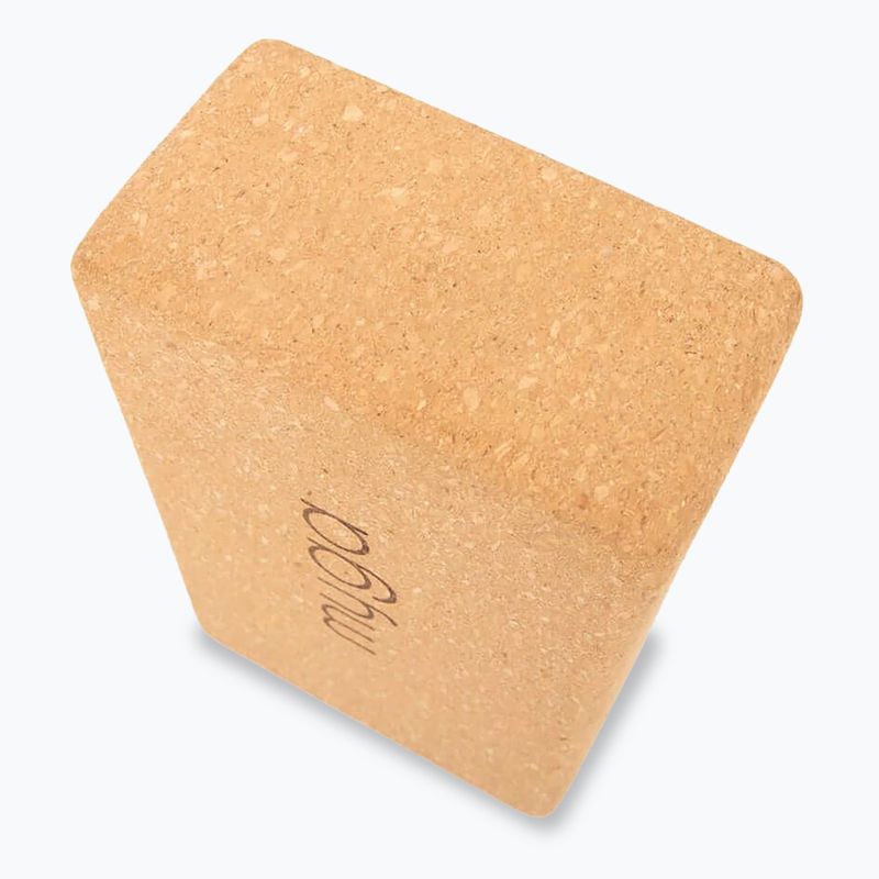 Kostka do jogi Myga Cork Block brązowy 5