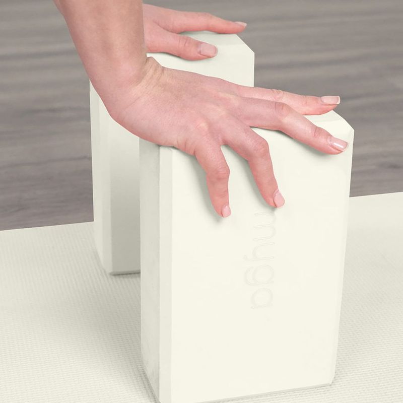 Kostka do jogi Myga Foam Block beżowy 4